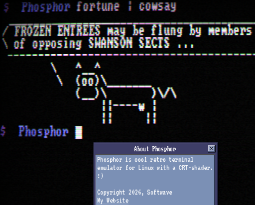 My Phosphor terminal emulator